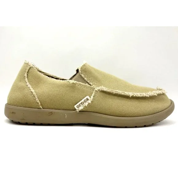CROCS | Shoes | Crocs Brown Distressed Edge Casual Slip On  display picture 3